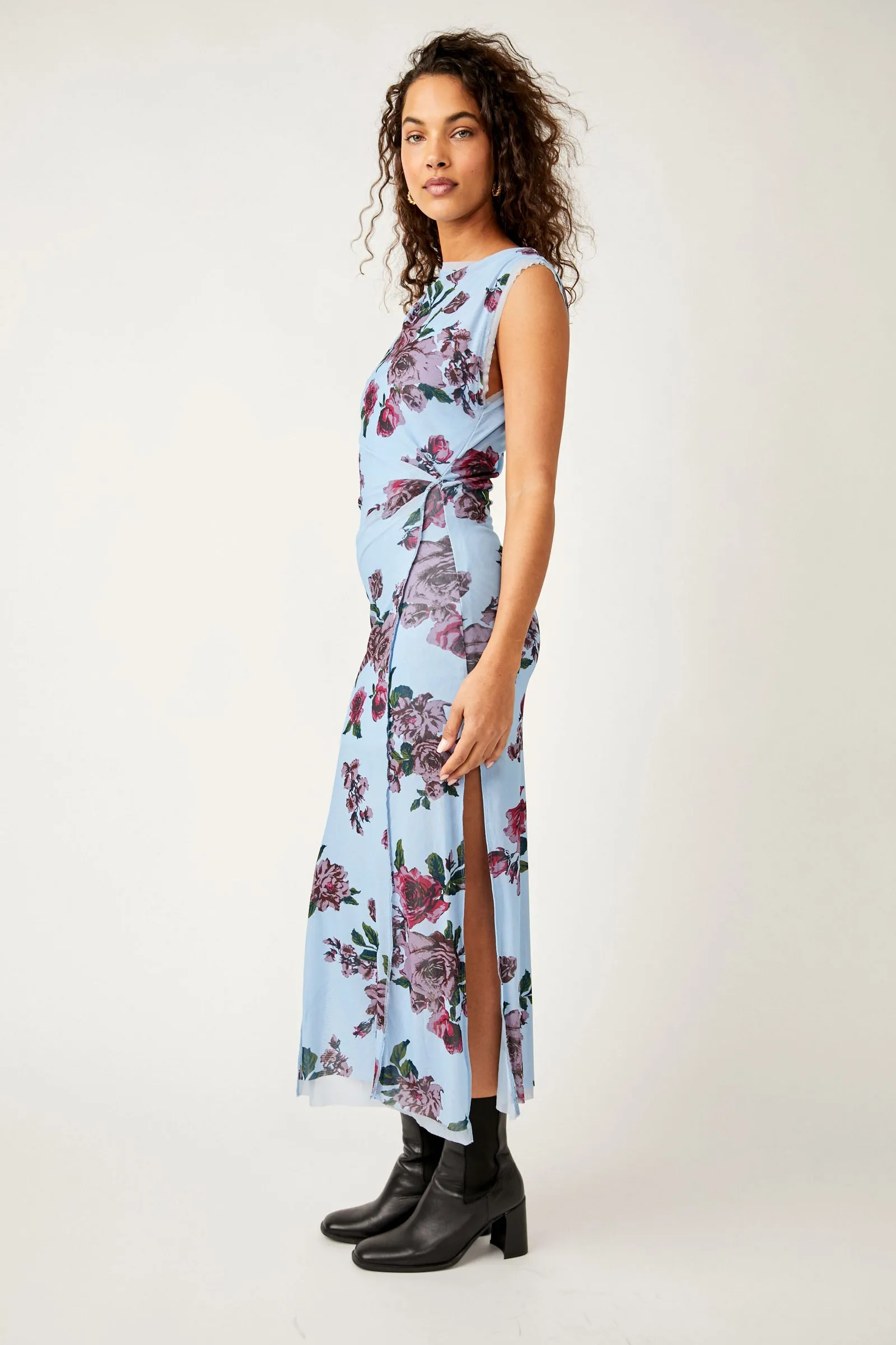 Carmel Midi Dress Blue