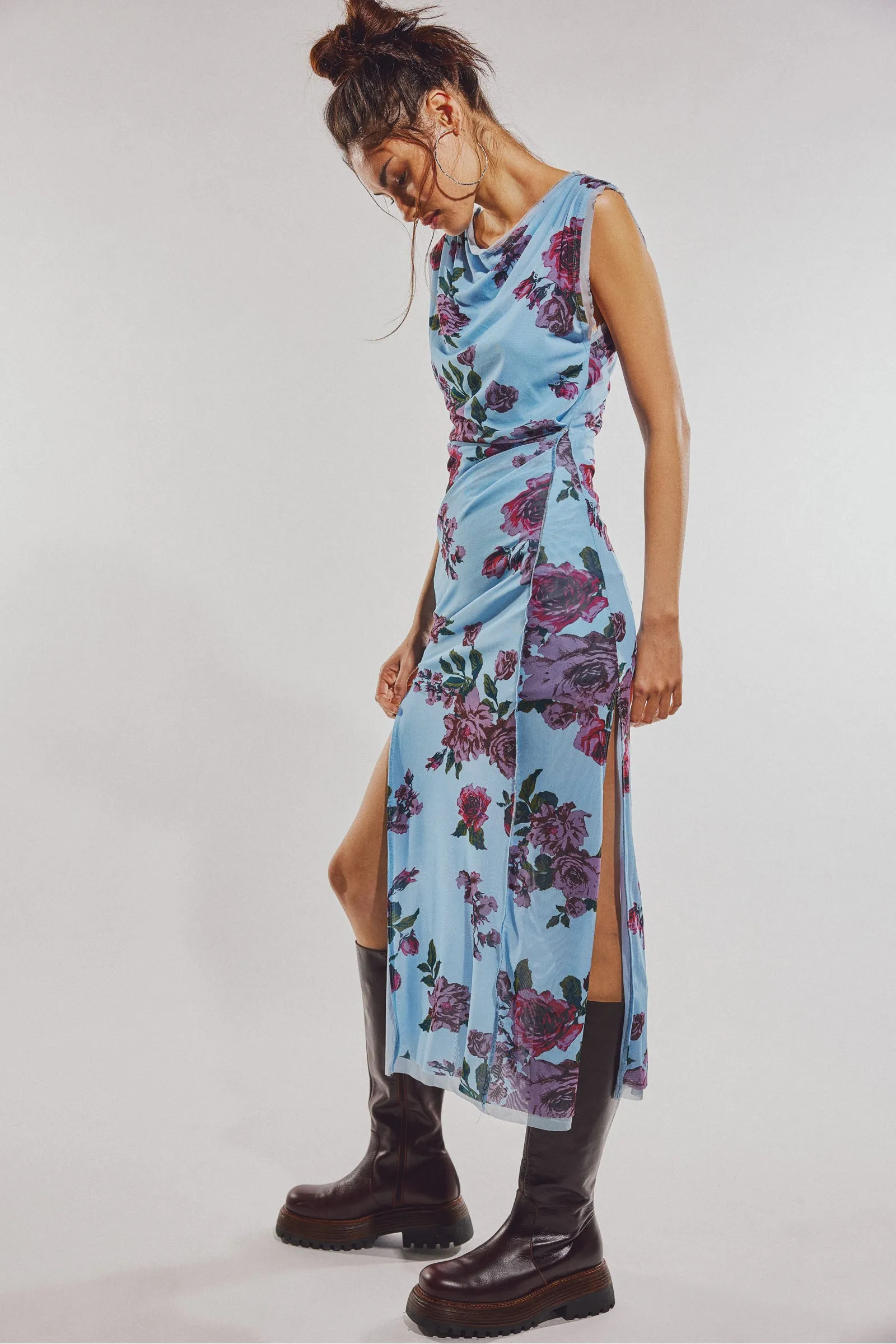 Carmel Midi Dress Blue